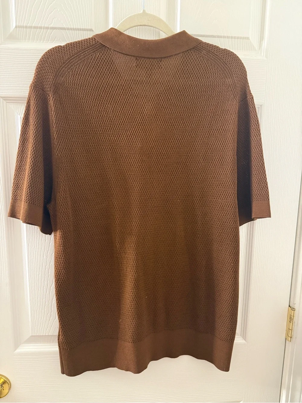Banana Republic Copper-Brown Knit Polo